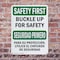 Signmission Safety Culture Sign, 7 in Width, Plastic, Rectangle, Bilingual OS-2PACK-SF-P-710-L-10745 - alternate 4